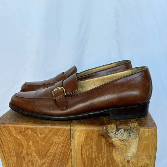 Bruno Magli Wilkes Elite Men\'s Brown Leather Buckle Loafers size 9 Raging Bit Loafer – Bruno Magli main image 3